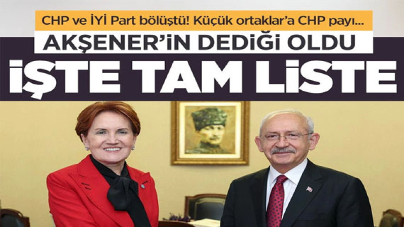 Bomba Kulis! CHP ile İYİ Parti bakanlıkları paylaştı! Kim hangi bakanlığı alıyor 