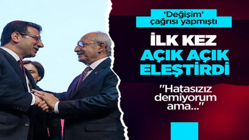 PM toplantısında ne konuşuldu?  KIıçdaroğlu'ndan 'değişim' çağrısı yapan Ekrem İmamoğlu'na eleştirdi