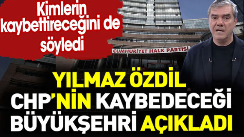 Yılmaz Özdil’den CHP’ye bomba iddia: İzmir’i kaybedeceksiniz!