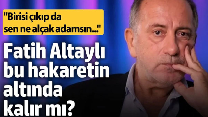 Yeni Akit gazetesi yazarı Ali İhsan Karahasanoğlu, Fatih Altaylı'ya ağır ifadelerle yüklendi