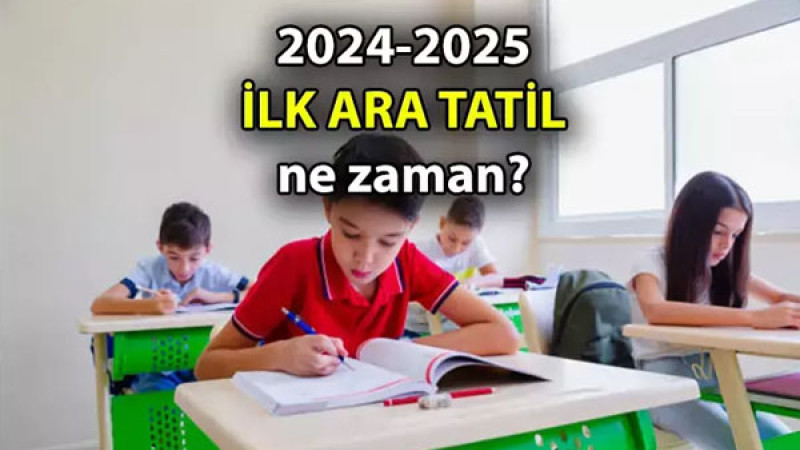 2024 yılında ilk ara tatil 11 Kasım 2024 Pazartesi günü başlıyor ve 15 Kasım 2024 Cuma günü  bitiyor