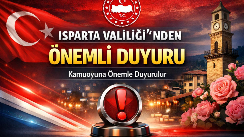ISPARTA VALİLİĞİ’NDEN İLAN