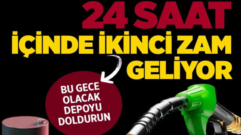 Motorin ve benzinin litresi ne kadar oldu? Petrol fiyatları 24 saat içinde ikinci zammı getirdi