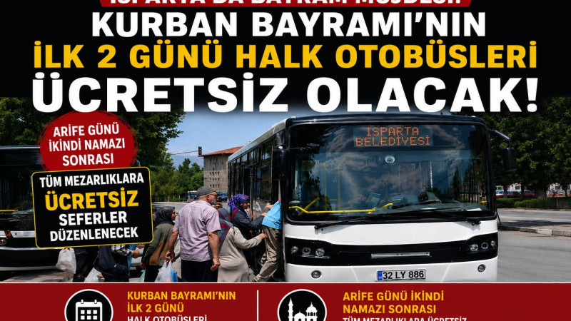 ISPARTA’DA BAYRAM MÜJDESİ!