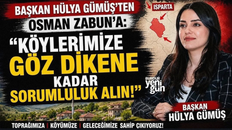Bucak Belediye Başkanı Hülya Gümüş, Dereboğazı Yolu için “köyleri bağlayalım” diyen Ispartalı vekile