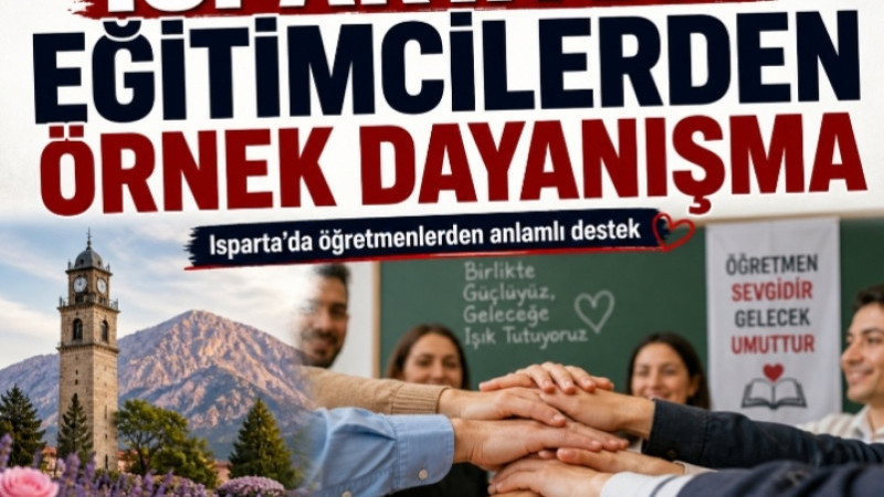  ISPARTA’DA EĞİTİMCİLERDEN ÖRNEK DAYANIŞMA