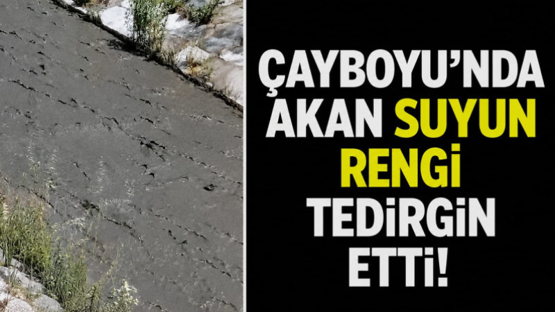 Çayboyu’nda Akan Suyun Rengi Tedirgin Etti!