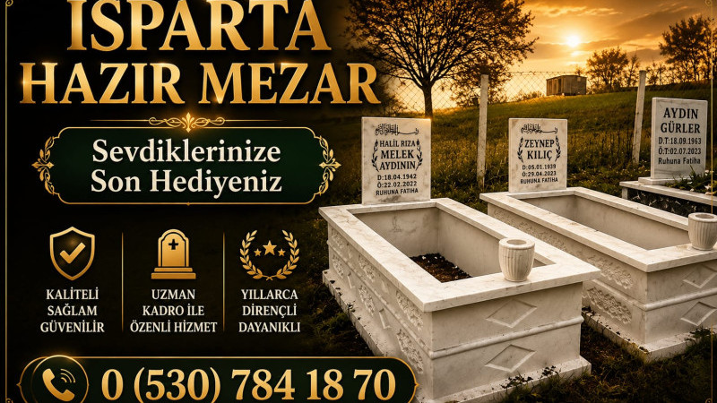 Isparta'da Hazır Mezar Hizmeti Vatandaşların İlgisini Çekiyor
