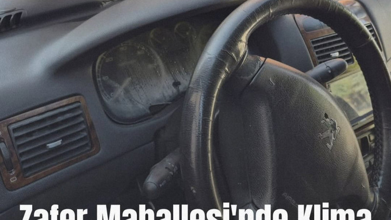 Zafer Mahallesi’nde Klima Kaynaklı Araç Yangını