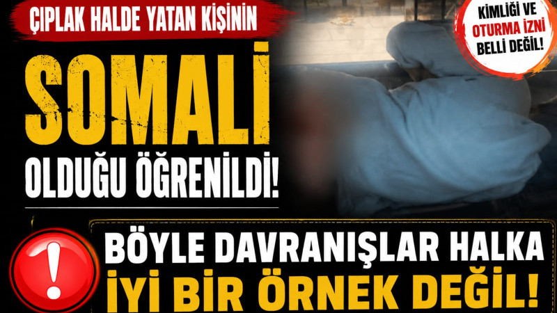 ISPARTA’DA DİKKAT ÇEKEN GÖRÜNTÜ: OTOBÜS DURAĞINDA ÇIPLAK HALDE YATTI