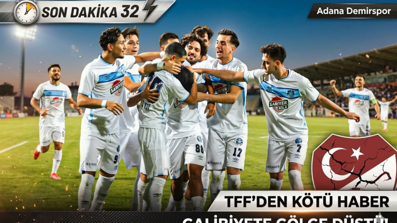 Adana Demirspor kazandı, TFF kötü haberi verdi