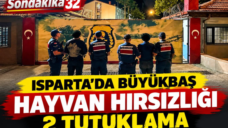 Sütçüler’de 4 Büyükbaş Hayvan Hırsızlığı: 2 Şüpheli Tutuklandı