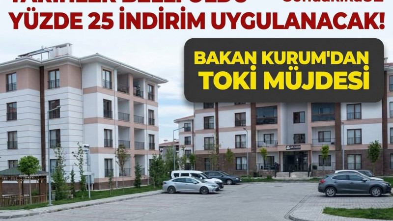 Çevre, Şehircilik ve İklim Değişikliği Bakanlığı, TOKİ alıcılarına yönelik beklenen indirim kampanya