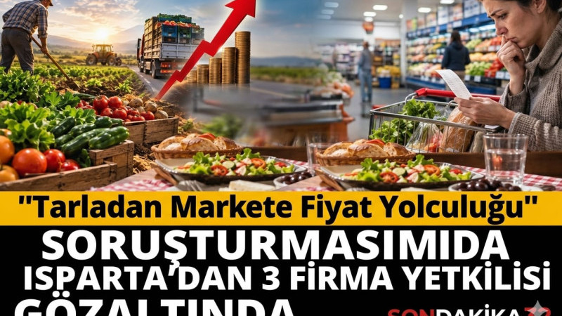 Adalet Bakanı Akın Gürlek'in açıkladığı 'Tarladan Markete Fiyat Yolculuğu' soruşturması kapsamında o