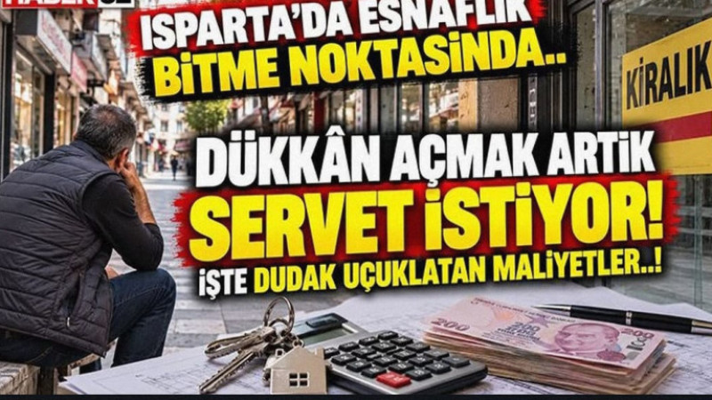 Isparta’da Bir Dükkân Açmanın Bedeli Dudak Uçuklatıyor!