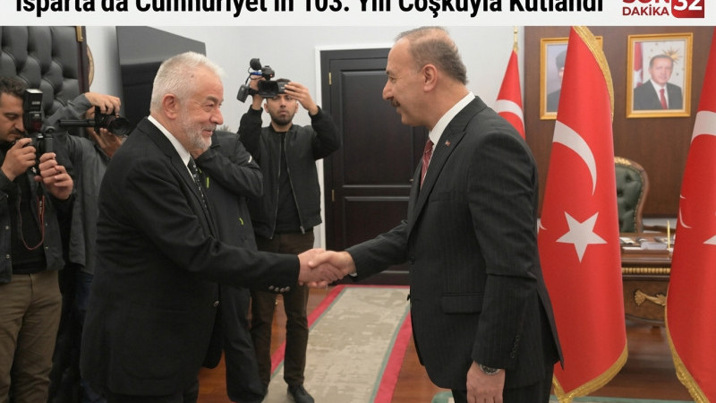 Isparta’da Cumhuriyet’in 103. Yılı Coşkuyla Kutlandı