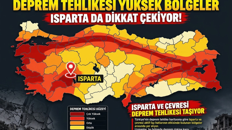TÜRKİYE'NİN DEPREM HARİTASI YENİDEN GÜNDEMDE: ISPARTA YÜKSEK RİSK TAŞIRKEN, EN GÜVENLİ 23 İL BELLİ O