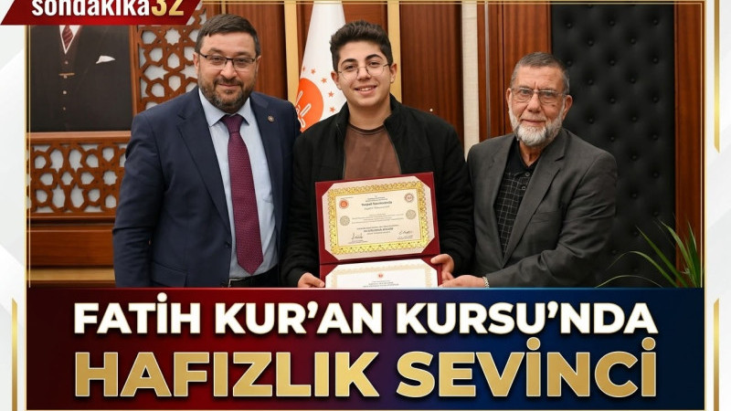 FATİH KUR’AN KURSU’NDA HAFIZLIK SEVİNCİ