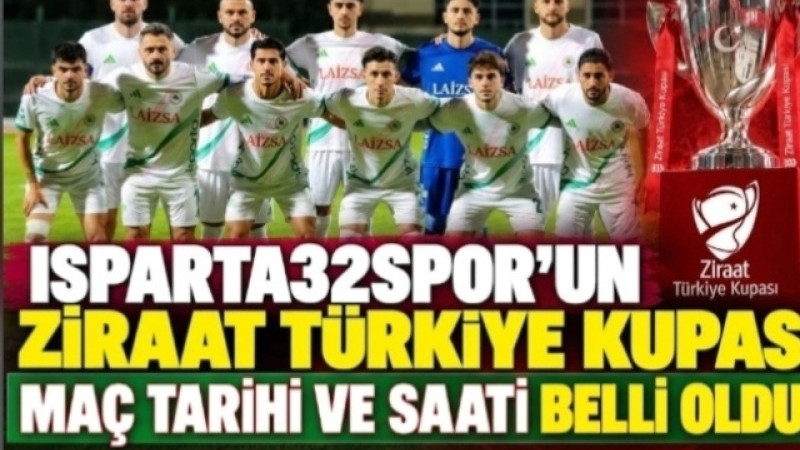 ISPARTASPOR’UN KUPA SINAVI 29 EKİM’DE!