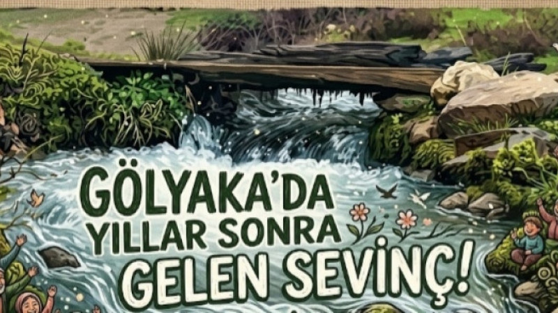 GÖLYAKA’DA YILLAR SONRA GELEN SEVİNÇ! HOYRAN ÇAYI YENİDEN AKIYOR