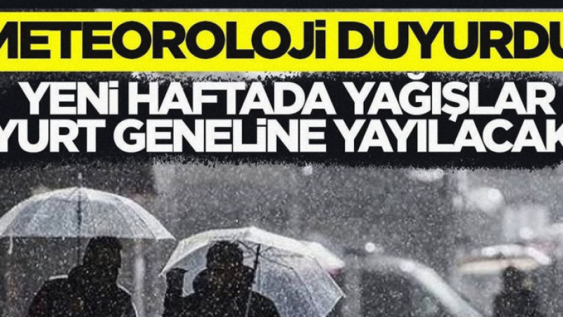 Güneşli Günler Geride Kalıyor: Meteoroloji'den Yurt Genelinde Sağanak Yağış Uyarısı!