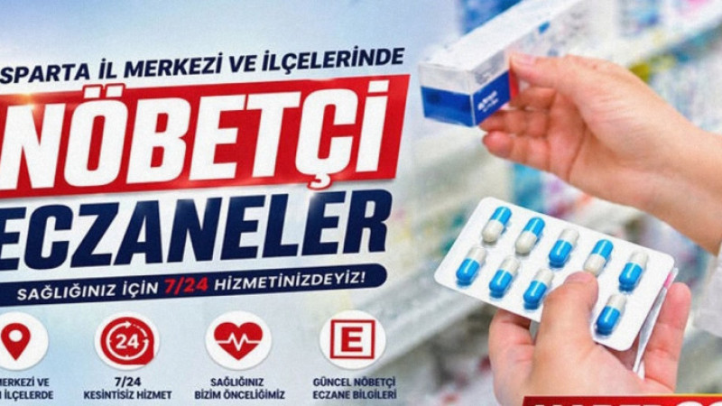 Isparta’da Sağlık Hizmeti Kesintisiz Sürüyor: 25 Ekim 2026 Pazar Günü Nöbetçi Eczaneler Belli Oldu!