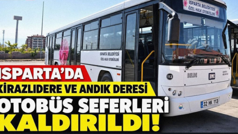 Isparta’da Kış Tarifesi Başladı: 51 Numaralı Otobüs Seferleri Durduruldu!