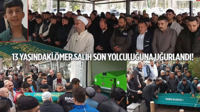 Bisiklet Kazasından Acı Haber: 13 Yaşındaki Ömer Salih Gözyaşlarıyla Uğurlandı