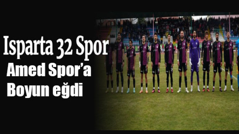 Isparta32spor, Ev Sahipliğindeki Maçta 0-2'lik Skorla Yenildi