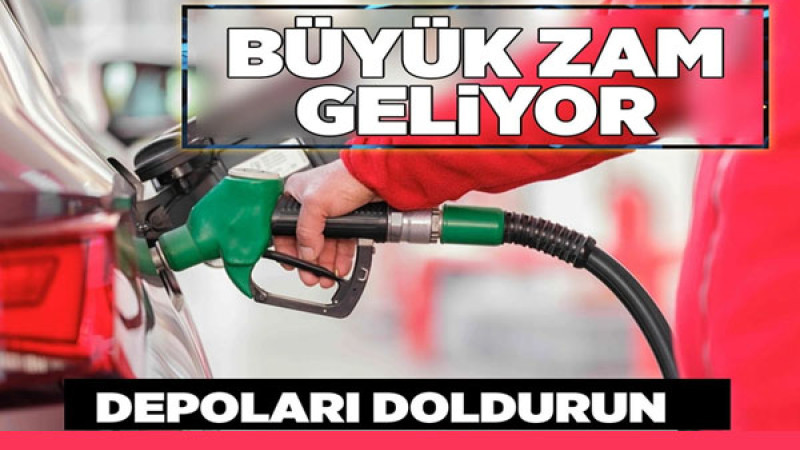 Motorine Dev Zam Kapıda! Depolarınızı Doldurmayı Unutmayın!