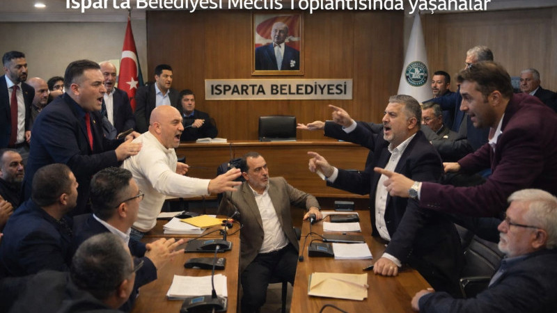 Isparta Belediyesi Meclis Toplantısında yaşananlar,