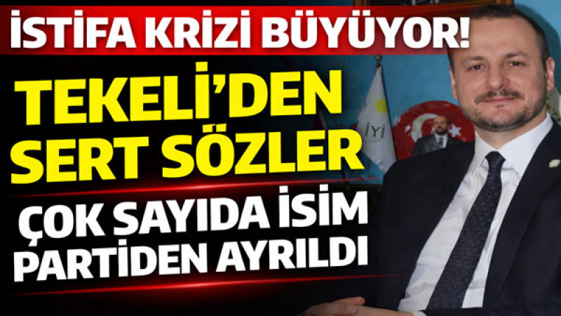 İstifa Krizi Büyüyor: Tekeli’den Sert Sözler, Çok Sayıda İsim Partiden Ayrıldı
