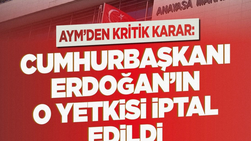 Anayasa'ya aykırı bularak resmen iptal etti.
