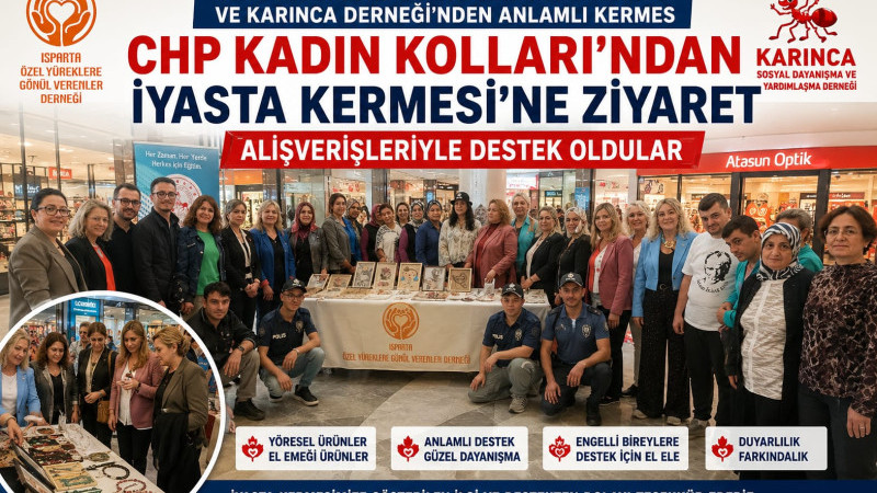 Isparta’da Anlamlı Dayanışma: IYAŞ’taki Kermese Yoğun İlgi