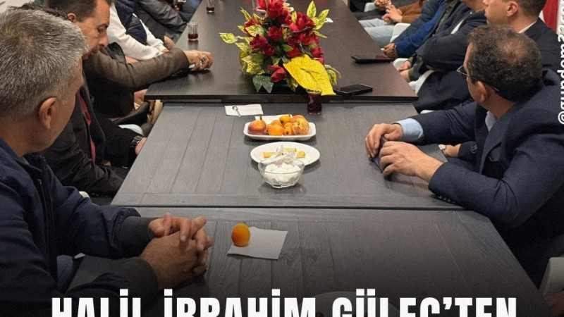 Isparta AK Parti Merkez İlçe Başkanı Halil İbrahim Güleç ve beraberindeki teşkilat üyeleri, Sav beld