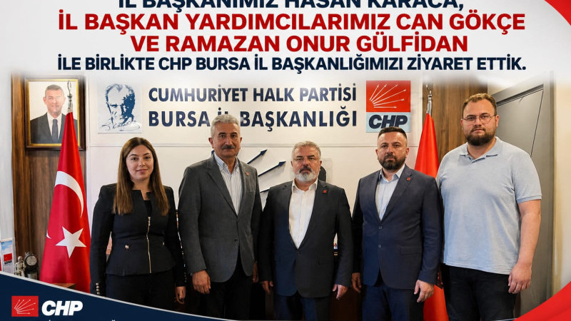 İl Başkanımız Hasan Karaca, İl Başkan Yardımcılarımız Can Gökçe ve Ramazan Onur Gülfidan ile birlikt