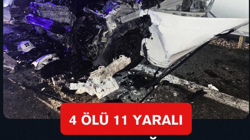 Isparta-Antalya Karayolu'nda Feci Kaza: 4 Ölü, 11 Yaralı