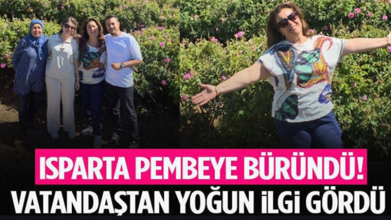 Isparta Pembeye Büründü! Vatandaştan Yoğun İlgi Gördü