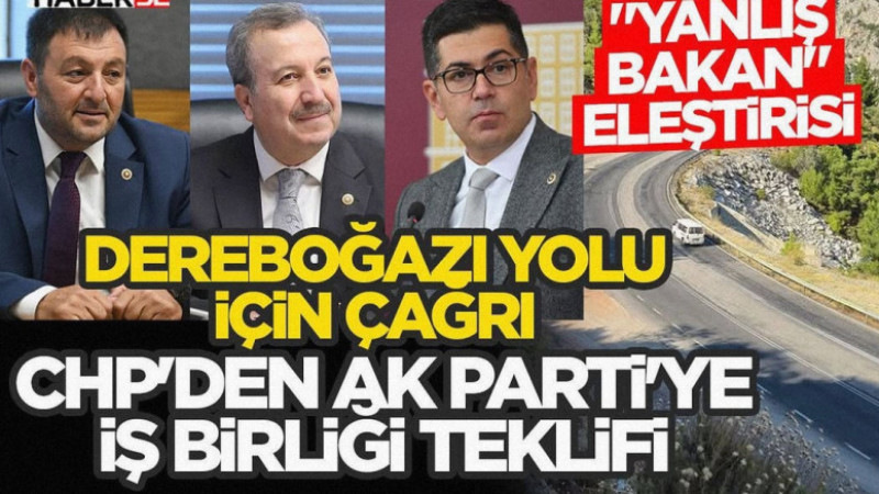 CHP'den AK Parti'ye İş Birliği Teklifi