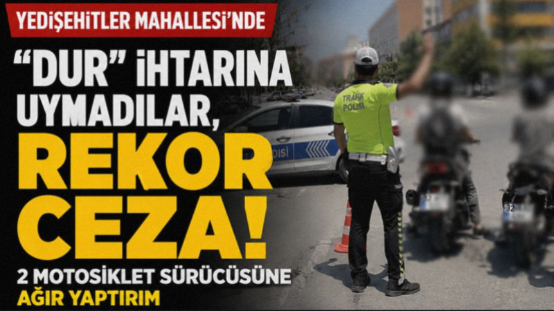 Isparta’da öğle saatlerinde Yedişehitler Mahallesi’nde gerçekleştirilen trafik denetimlerinde iki mo