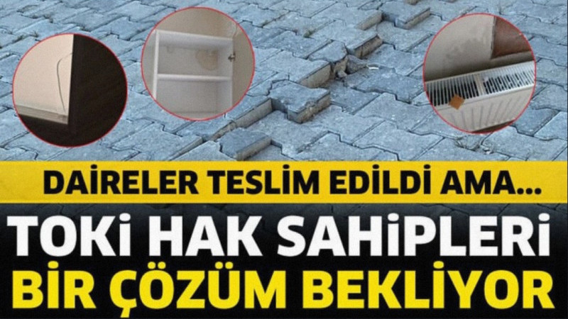 Isparta’nın merkeze bağlı Kuleönü TOKİ projesi kapsamında daireleri teslim edilen hak sahiplerinin b