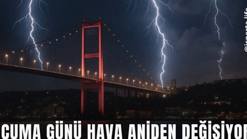 Cuma günü Balkanlar üzerinden yurda giriş yapması beklenen yağışlı 