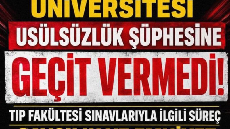 Süleyman Demirel Üniversitesi yönetimi, Tıp Fakültesi’nde geçmiş dönem sınavlarına ilişkin ortaya çı