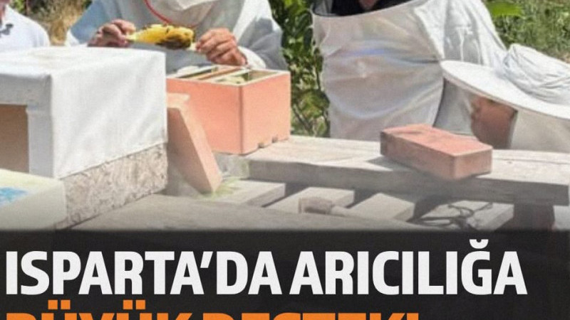 Isparta’da Arıcılığa Büyük Destek! Üreticilere Bin 900 Arılı Kovan Verildi