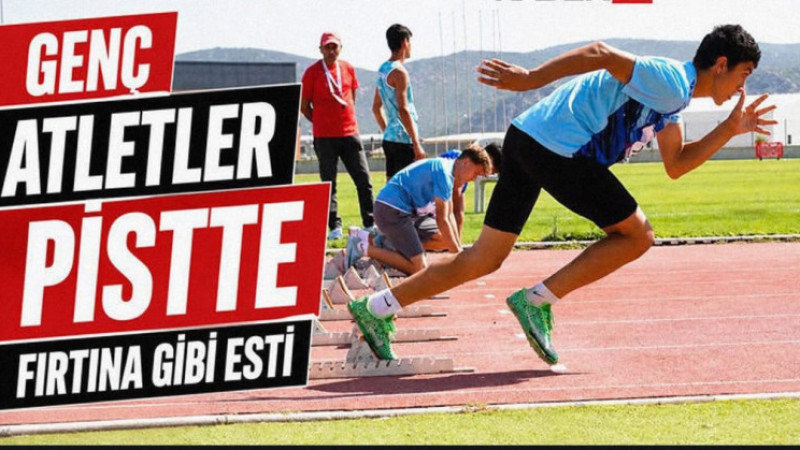 Genç Atletler Pistte Fırtına Gibi Esti