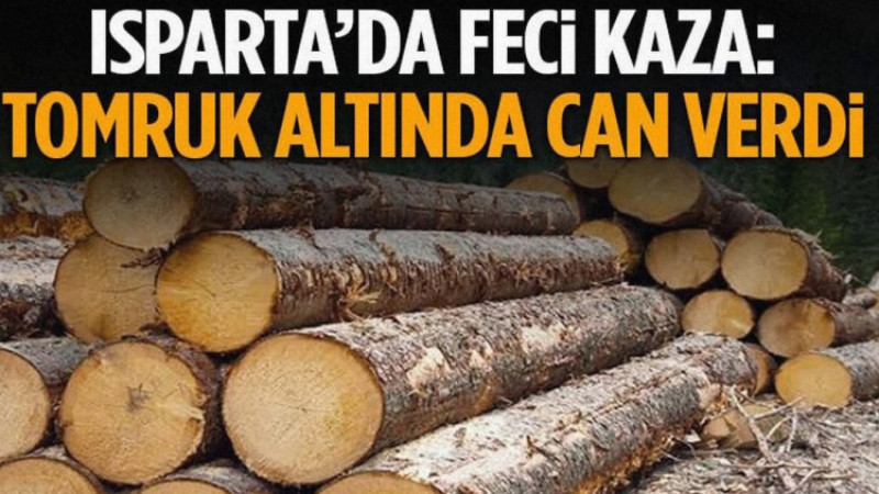 Isparta’da Feci Kaza: Tomruk Altında Can Verdi