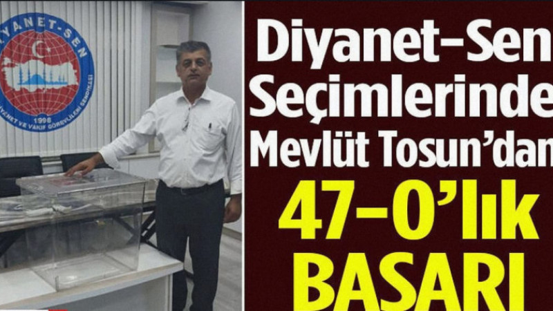 Isparta Diyanet-Sen’de Tüm Delegeler Tosun’un
