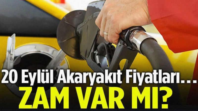 20 Eylül Akaryakıt Fiyatları…