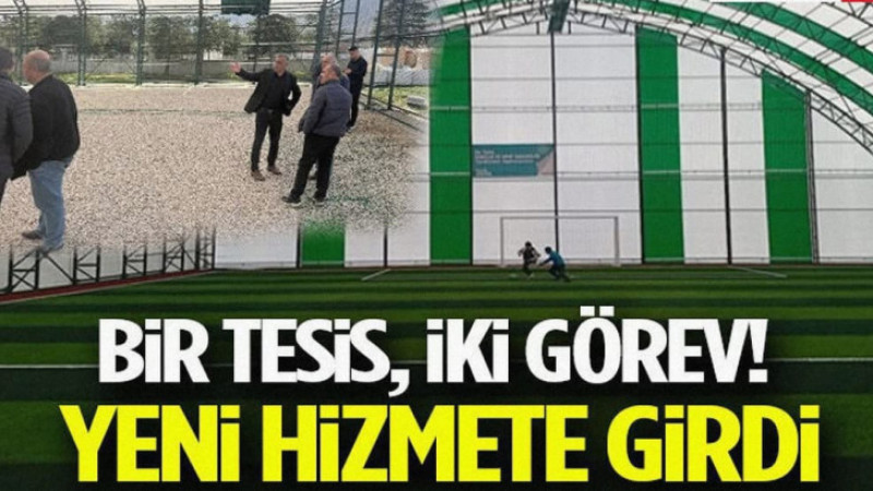 Çiçekpınar’a Yeni Kapalı Halı Saha Hizmete Açıldı