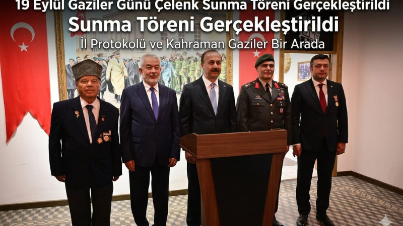 19 Eylül Gaziler Günü dolayısıyla il protokolümüz ve kahraman gazilerimizle birlikte çelenk sunma pr